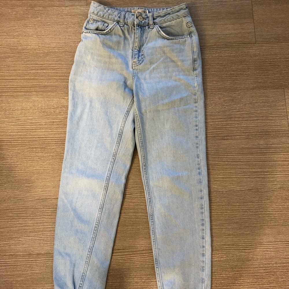 Top shop bleach mom jeans